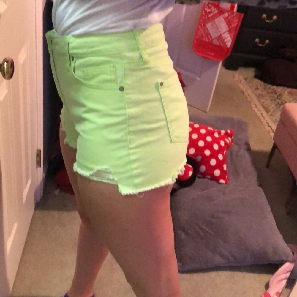 High Rise Distressed Shorts - Picture 2 of 6
